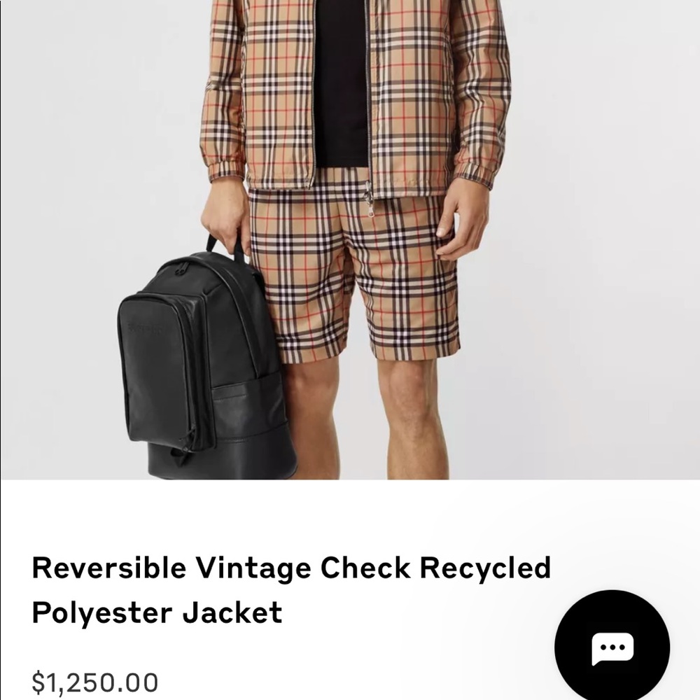 Men’s reversible Burberry raincoat (medium)